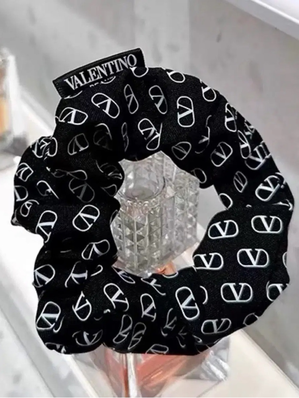 Valentino Beauty Monogram Logo Scrunchie GWP